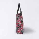 托特包（筒型）｜南天竹｜手染生地 帆布 絲100% 棉 夾層包 日本製｜京都職人手工製作 【Fuwa Market 原創商品】 Fuwa Market