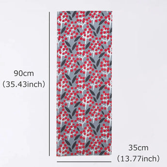 手ぬぐい｜南天柄｜手染め生地 手ぬぐい 綿100% コットン 日本製｜京都職人仕上げ 【 Fuwa Market オリジナル 】 Fuwa Market