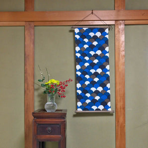 手ぬぐい｜青海波柄｜手染め生地 手ぬぐい 綿100% コットン 日本製｜京都職人仕上げ 【 Fuwa Market オリジナル 】 Fuwa Market