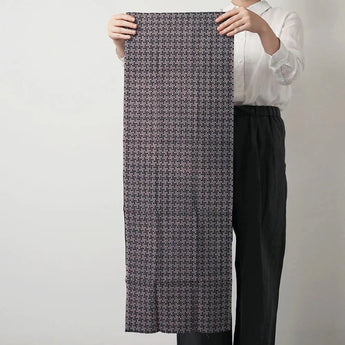 手袋 | 斜市松 黑 | 絲綿100% | 梨園染 染色 匠的技術系列 | 戶田屋商店 戶田屋商店（梨園染）