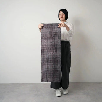 手ぬぐい | 斜市松柄 黒 | 綿100% | 梨園染 注染 匠の技シリーズ | 戸田屋商店 戸田屋商店（梨園染）