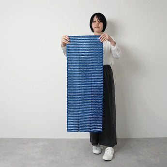 手拭 | 地染豆繩竹 | 絲100% | 梨園染 注染 | 戶田屋商店 戶田屋商店（梨園染）