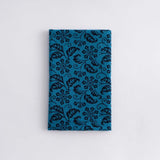 手ぬぐい｜綿100%｜コットン｜注染｜丁子唐草 青色｜ボタニカル柄｜かまわぬ かまわぬ