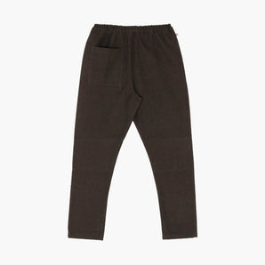 【ボトムス】久留米絣 もんぺ チノタイプ チャコール S M うなぎの寝床