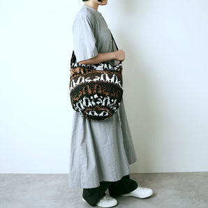 Potato Bag | Makumo Textile | Animals | Shoulder Bag | Blue Gray