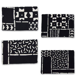 蠟染布| 名刺夾 | 民布 青靛藍 | 紅 ネイビー 