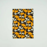 和綴じノート｜A5｜銀杏柄｜手染め和紙 ノート 文房具 日本製｜幸せの文様 【 Fuwa Market オリジナル 】 Fuwa Market