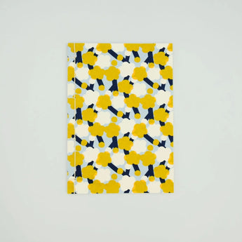 和綴じノート｜A5｜梅柄｜手染め和紙 ノート 文房具 日本製｜幸せの文様 【 Fuwa Market オリジナル 】 Fuwa Market