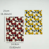 和綴じノート｜A5｜梅柄｜手染め和紙 ノート 文房具 日本製｜幸せの文様 【 Fuwa Market オリジナル 】 Fuwa Market