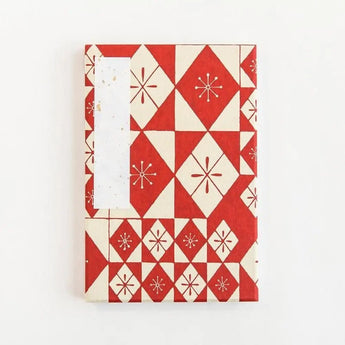 御朱印帳 | 紅紫色花紋 赤 / 青 | 千代紙 集印帳 | 鰭原(はいばら) 鰭原