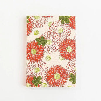 諾特 重陽桿 赤色 / 黃色 | 日本製 花桿 千代紙 筆記帳 | 俳原(はいばら) 俳原