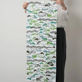 手拭 | 龍之山遊玩布 | 絲綢100% | 梨園染 注染 | 戶田屋商店 戶田屋商店（梨園染）