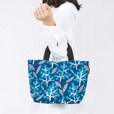 トートバッグ（横型）｜南天柄｜手染め生地 帆布 綿100% コットン バッグ 日本製｜京都職人仕上げ 【 Fuwa Market オリジナル 】 Fuwa Market