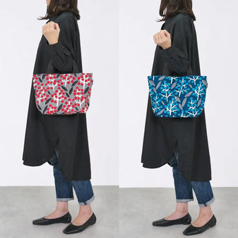 トートバッグ（横型）｜南天柄｜手染め生地 帆布 綿100% コットン バッグ 日本製｜京都職人仕上げ 【 Fuwa Market オリジナル 】 Fuwa Market