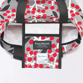 トートバッグ（横型）｜南天柄｜手染め生地 帆布 綿100% コットン バッグ 日本製｜京都職人仕上げ 【 Fuwa Market オリジナル 】 Fuwa Market