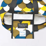 トートバッグ（横型）｜青海波柄｜手染め生地 帆布 綿100% コットン バッグ 日本製｜京都職人仕上げ 【 Fuwa Market オリジナル 】 Fuwa Market