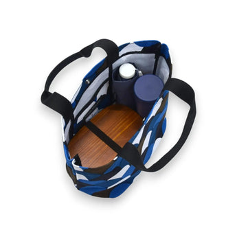 トートバッグ（横型）｜青海波柄｜手染め生地 帆布 綿100% コットン バッグ 日本製｜京都職人仕上げ 【 Fuwa Market オリジナル 】 Fuwa Market