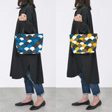 トートバッグ（横型）｜青海波柄｜手染め生地 帆布 綿100% コットン バッグ 日本製｜京都職人仕上げ 【 Fuwa Market オリジナル 】 Fuwa Market