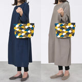 トートバッグ（横型）｜青海波柄｜手染め生地 帆布 綿100% コットン バッグ 日本製｜京都職人仕上げ 【 Fuwa Market オリジナル 】 Fuwa Market