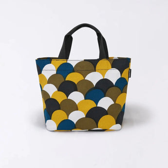 トートバッグ（横型）｜青海波柄｜手染め生地 帆布 綿100% コットン バッグ 日本製｜京都職人仕上げ 【 Fuwa Market オリジナル 】 Fuwa Market