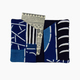 棉布染布 名刺印刷 民布 Ⅰ 紺色 紅 藍色