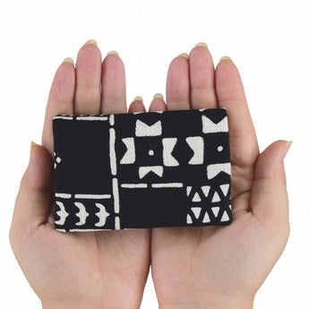 鬥染布帆 名刺放入 民布 青碧 緋 內襯