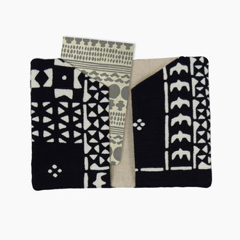 鬥染布帆 名刺放入 民布 青碧 緋 內襯