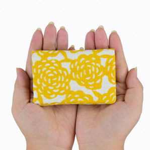 吉津染布舖 刺繡名牌 無量花 山吹 黃色 黃色