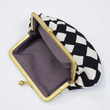 好染布 舌頭 SASHIKO 刺繡 黑色