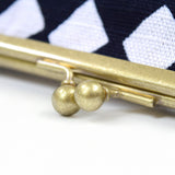 好染布 舌頭 SASHIKO 刺繡 黑色