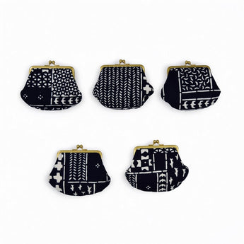 よつめ染布舎 がま口 SASHIKO 民布 青黛