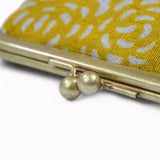 よつめ染布舎 がま口 SASHIKO 無量花 山吹