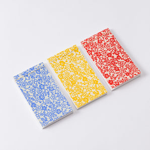 Kyo-yuzen paper, Japanese binding, tear-off memo pad, 3-pattern set, No.1, 2, 3, Japanese style, Japanese pattern, Shogado
