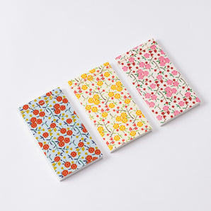 Kyo-yuzen paper, Japanese binding, tear-off memo pad, 3-pattern set, No.4, 5, 6, Japanese style, Japanese pattern, Shogado