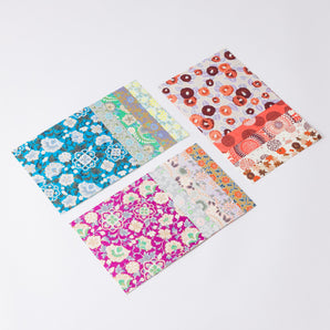 Yuzen Origami Set Red, GARDEN BLUE, PINK Shogado