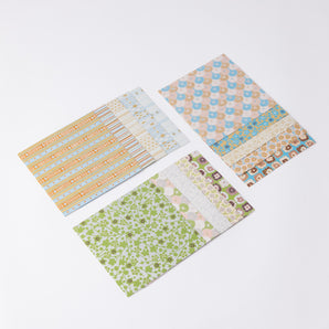 Yuzen origami set, Japanese patterns, Hana 2, Hana 3, Stripe, Shogado