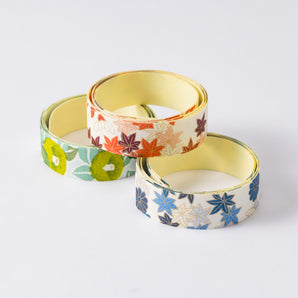 Yuzen Washi tape stickers, 3-pattern set, chic, 08, 09, 10, Japanese style, Japanese pattern, Shogado
