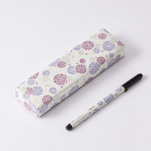 Yuzen Washi pen case & pen set chic3 Japanese Pattern SHOGADO