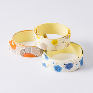 Yuzen Washi tape stickers, 3-pattern set, chic 01, 02, 06, Japanese style, Japanese pattern, Shogado