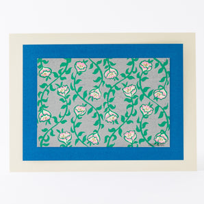(Kyoto, Japan) Woodblock print by Yuko Harada "Seasonal Woodblock Prints: Waiting Lanterns (Matsuyogusa)