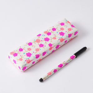 Yuzen Washi pen case & pen set neon2 Japanese Pattern SHOGADO