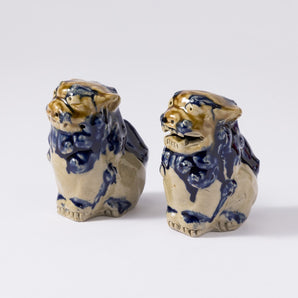 Mini Shisa Pair Set | Ceramic Ornament | Okinawa Shimanone