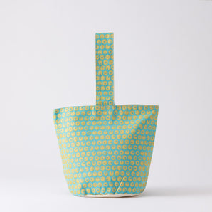 One-handled Tote Bag | Seasamer Mintamaa Pattern Cotton | Okinawa Shimanone