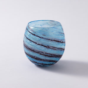 Glass | Ryukyu Glass Mercury Blue | Okinawa Shimanone