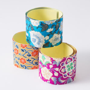 Yuzen Washi tape stickers, 3-pattern set, Wide GARDEN 1, 3, 4, Japanese style, Japanese pattern, Shogado