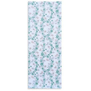 Kyoto (hand-printed) tenugui hand towel, maple and Japanese pampas grass x kame-nozoki iro / choji iro, Miyako-modan