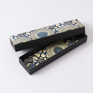 Yuzen Japanese Paper Pen Case & Pen Set BK-4, No20, Japanese Pattern, Shogado
