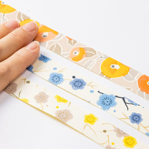 Yuzen Washi tape stickers, 3-pattern set, chic 01, 02, 06, Japanese style, Japanese pattern, Shogado