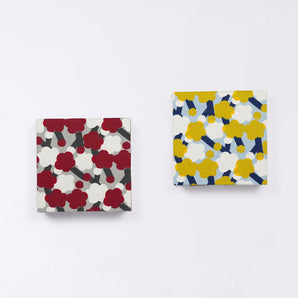 Notepad｜Ume Plum Pattern｜Hand-dyed Japanese Paper Block Notepad Made in Japan｜Fuwa Market Original】Happy design series stationery