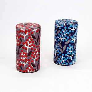 Tea Caddy made in Japan, hand-dyed Washi paper, tea canister